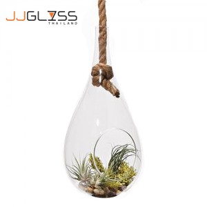 Water Drop 25 cm. - Hanging pear shaped vase, Height 25 cm.